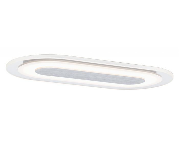 PAULMANN - Zápustné svítidlo LED Whirl ovál 8W hliník satin stmívatelné, P 92908