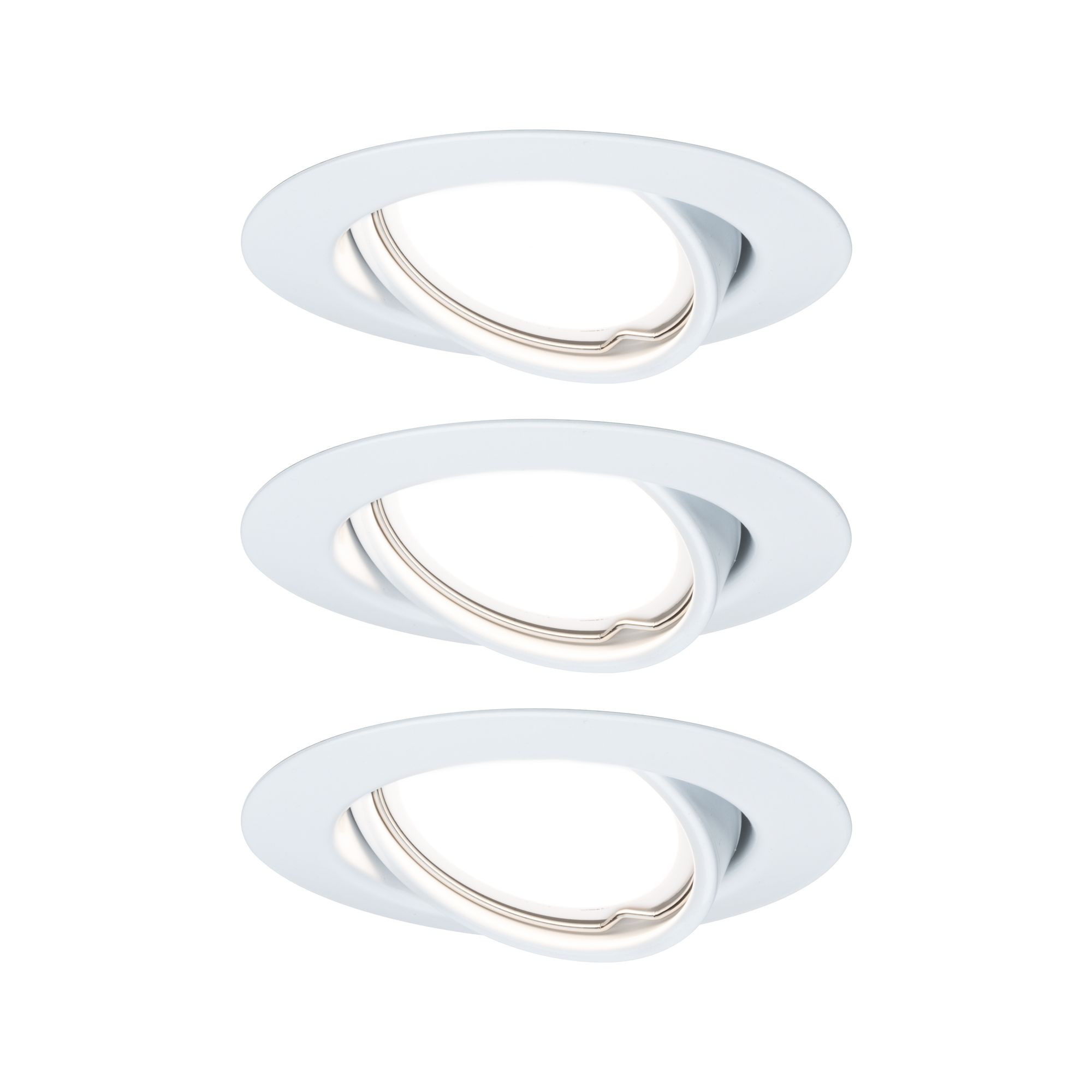 PAULMANN - Vestavné svítidlo LED Base kruhové 3x5W GU10 bílá mat nastavitelné, P 93422
