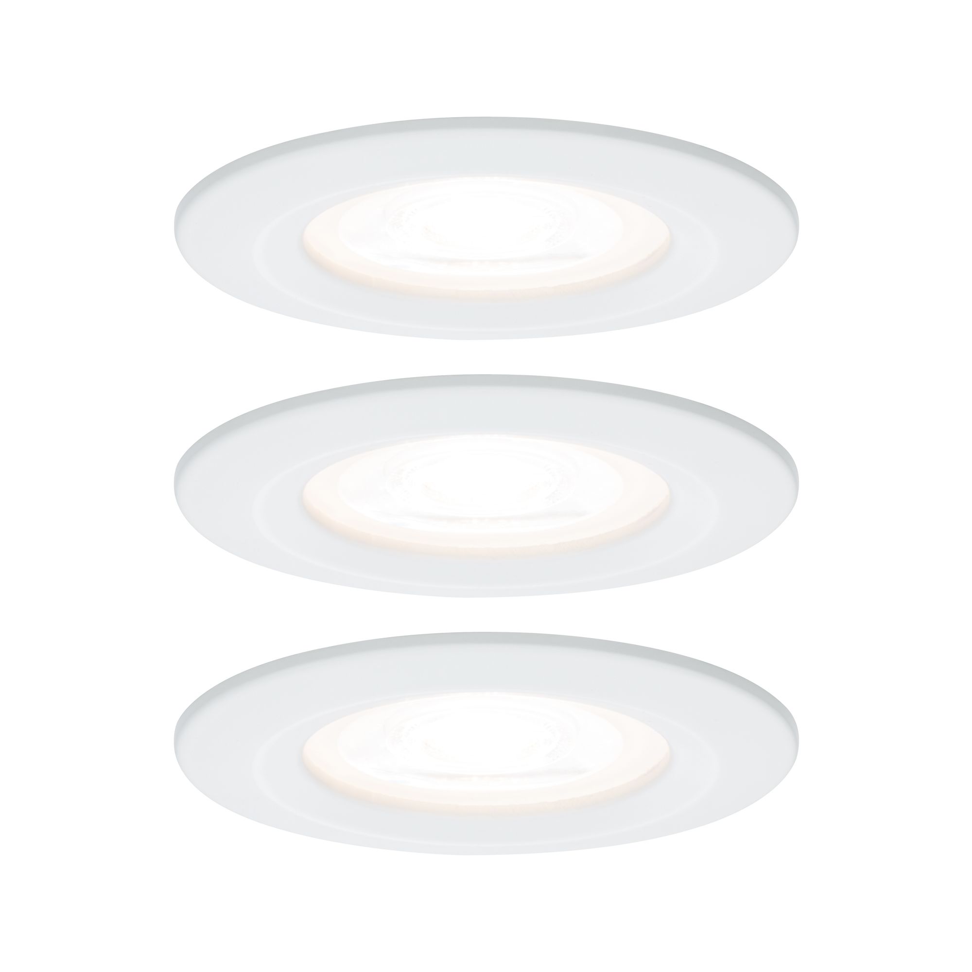 PAULMANN - Vestavné svítidlo LED Nova kruhové 3x6,5W GU10 bílá mat nevýklopné, P 93442