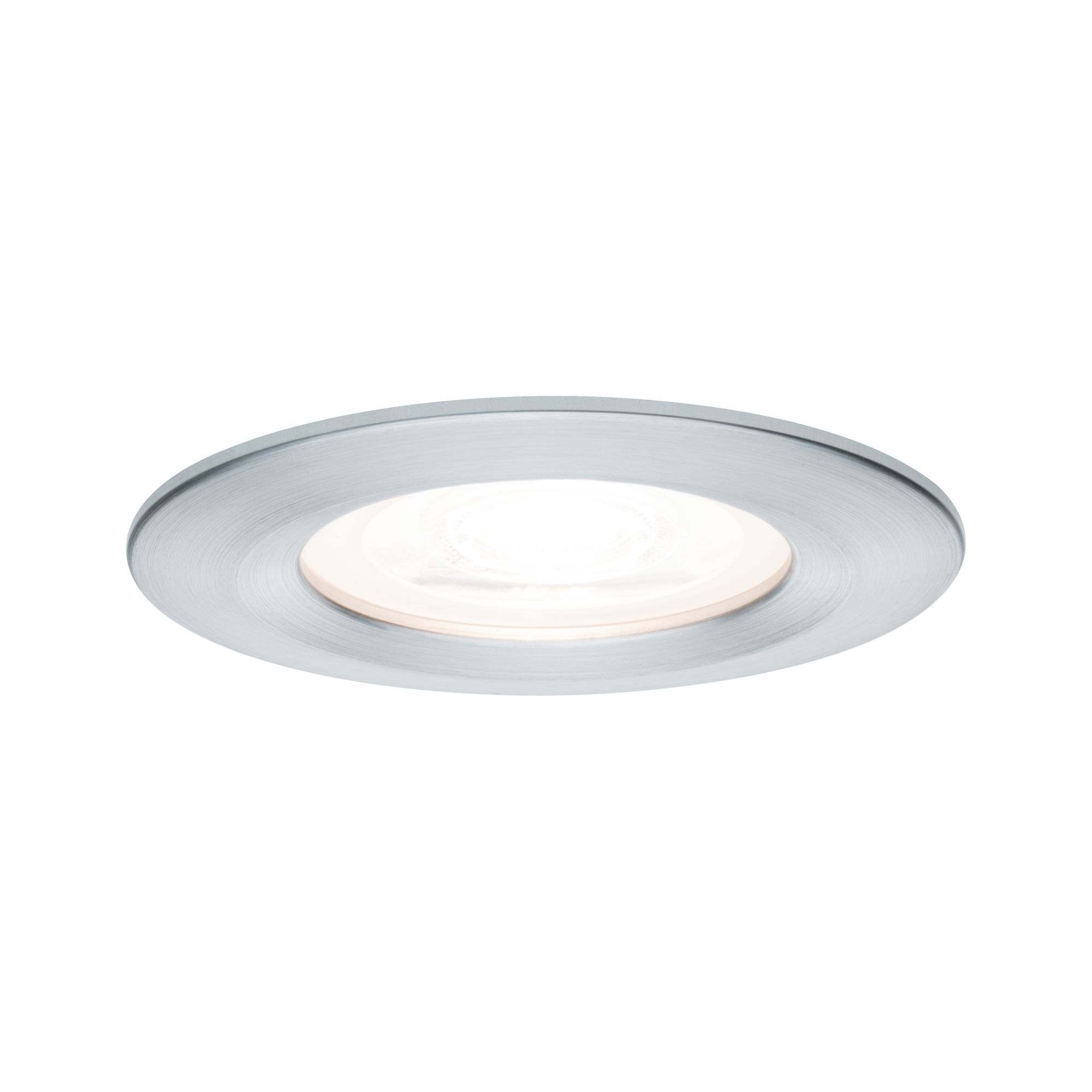 PAULMANN - Vestavné svítidlo LED Nova kruhové 1x6,5W GU10 hliník broušený nevýklopné, P 93443