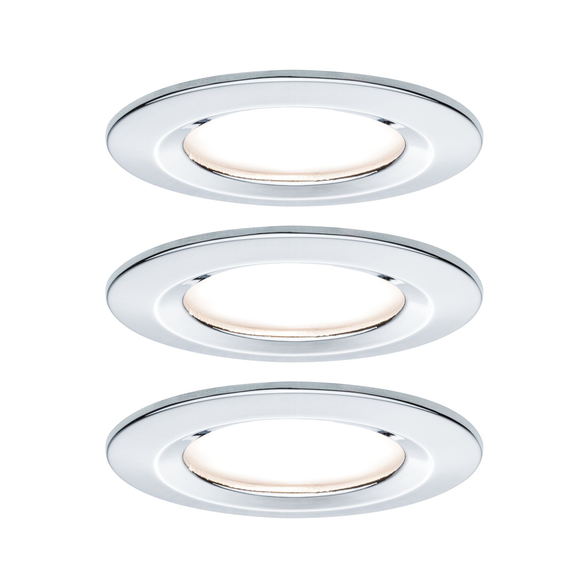 PAULMANN - Vestavné svítidlo LED Nova kruhové 3x6,5W GU10 chrom nevýklopné, P 93445