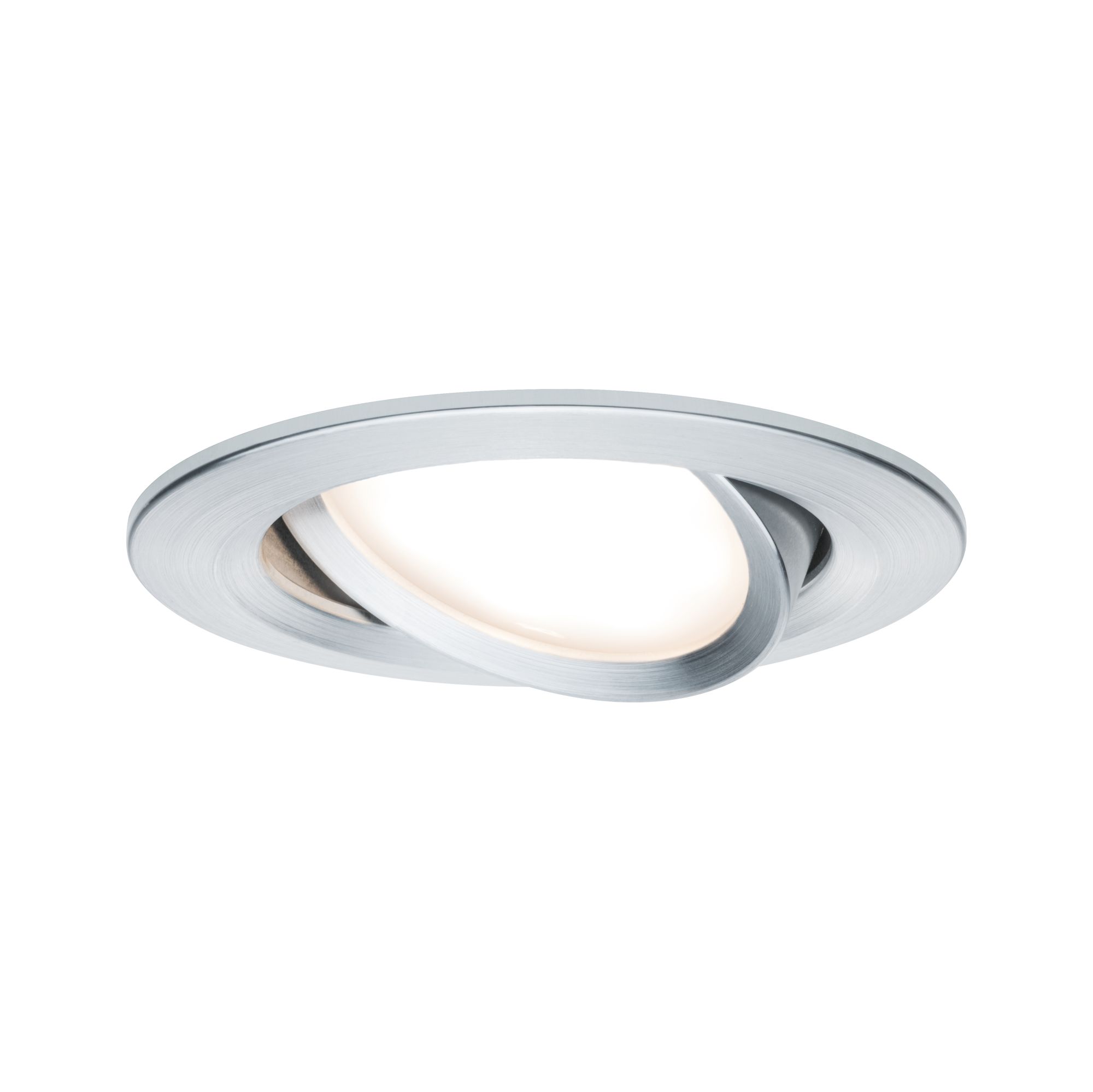 PAULMANN - Vestavné svítidlo LED Nova kruhové 1x6,5W hliník broušený nastavitelné, P 93450