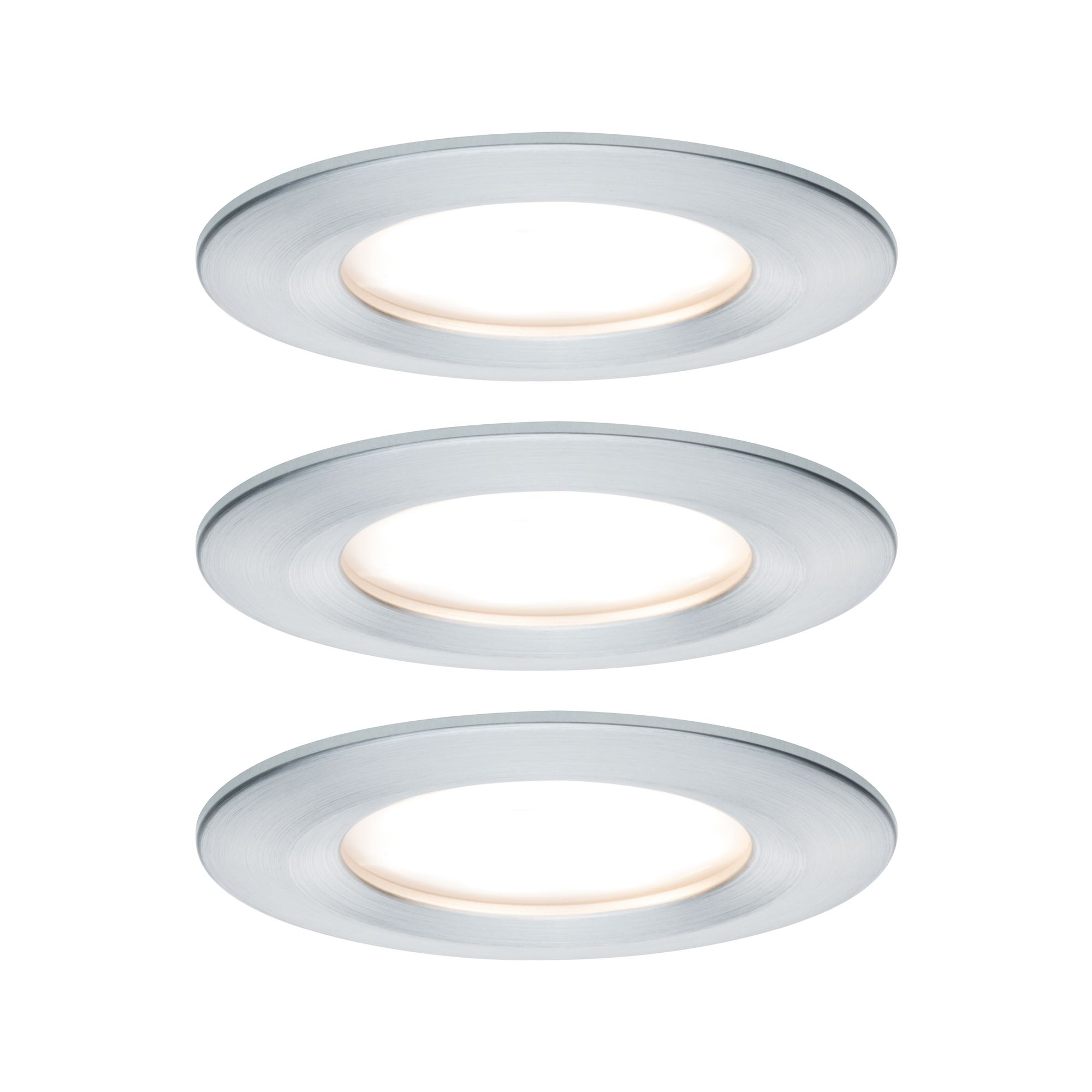 PAULMANN - Vestavné svítidlo LED Nova kruhové 3x6,5W hliník broušený nevýklopné, P 93462