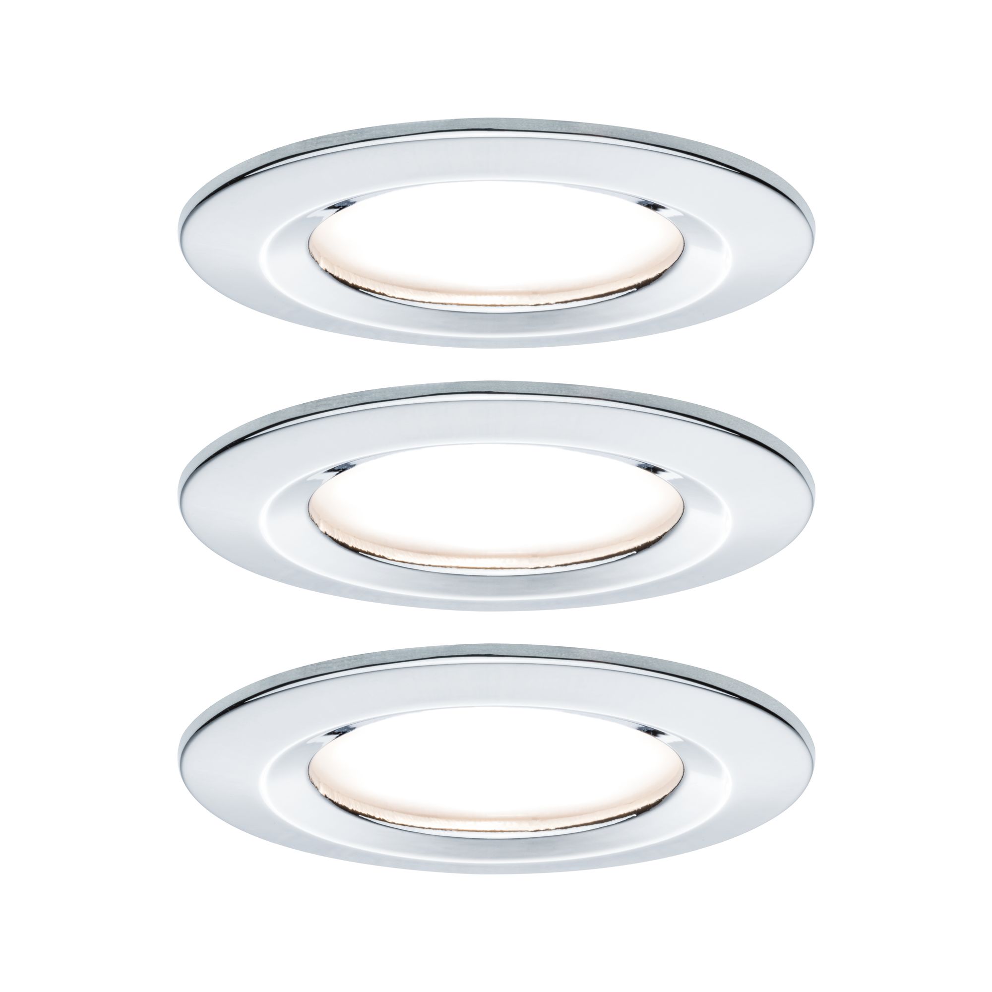 PAULMANN - Vestavné svítidlo LED Nova kruhové 3x6,5W chrom nevýklopné, P 93463