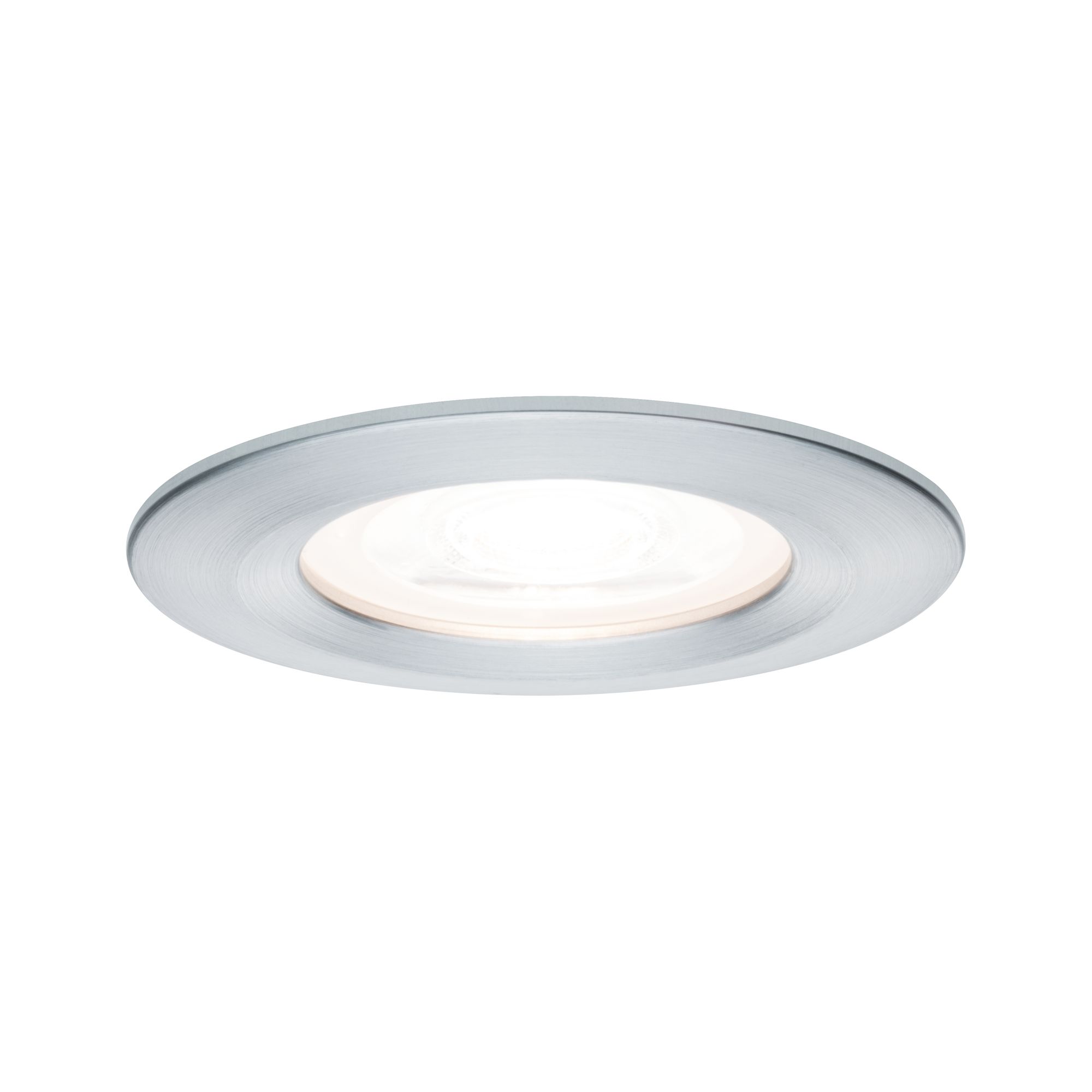 PAULMANN - Vestavné svítidlo LED Nova kruhové 1x6,5W GU10 hliník broušený nevýklopné 3-krokové-stmívatelné, P 93479