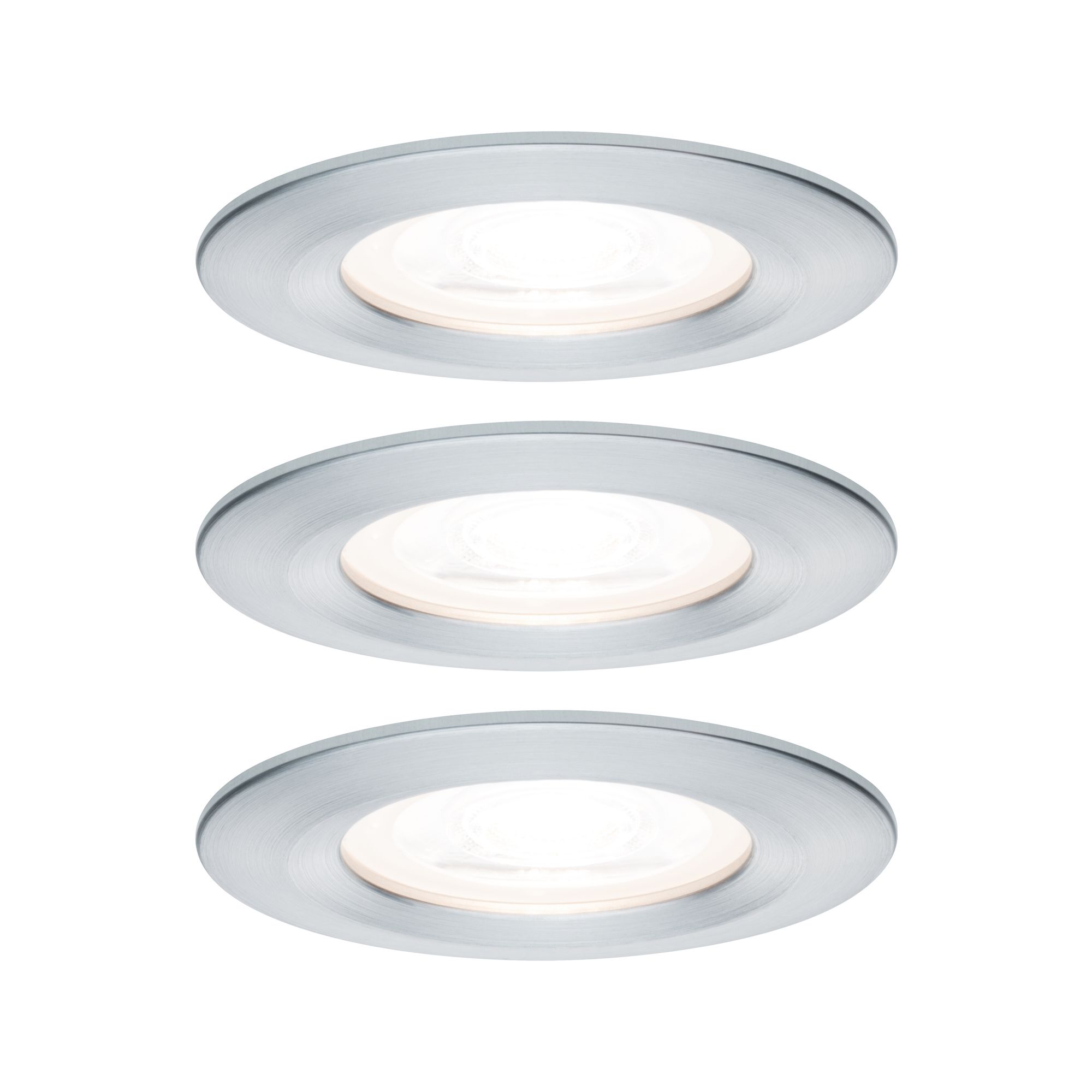 PAULMANN - Vestavné svítidlo LED Nova kruhové 3x6,5W GU10 hliníknevýklopné 3-krokové-stmívatelné P 93480