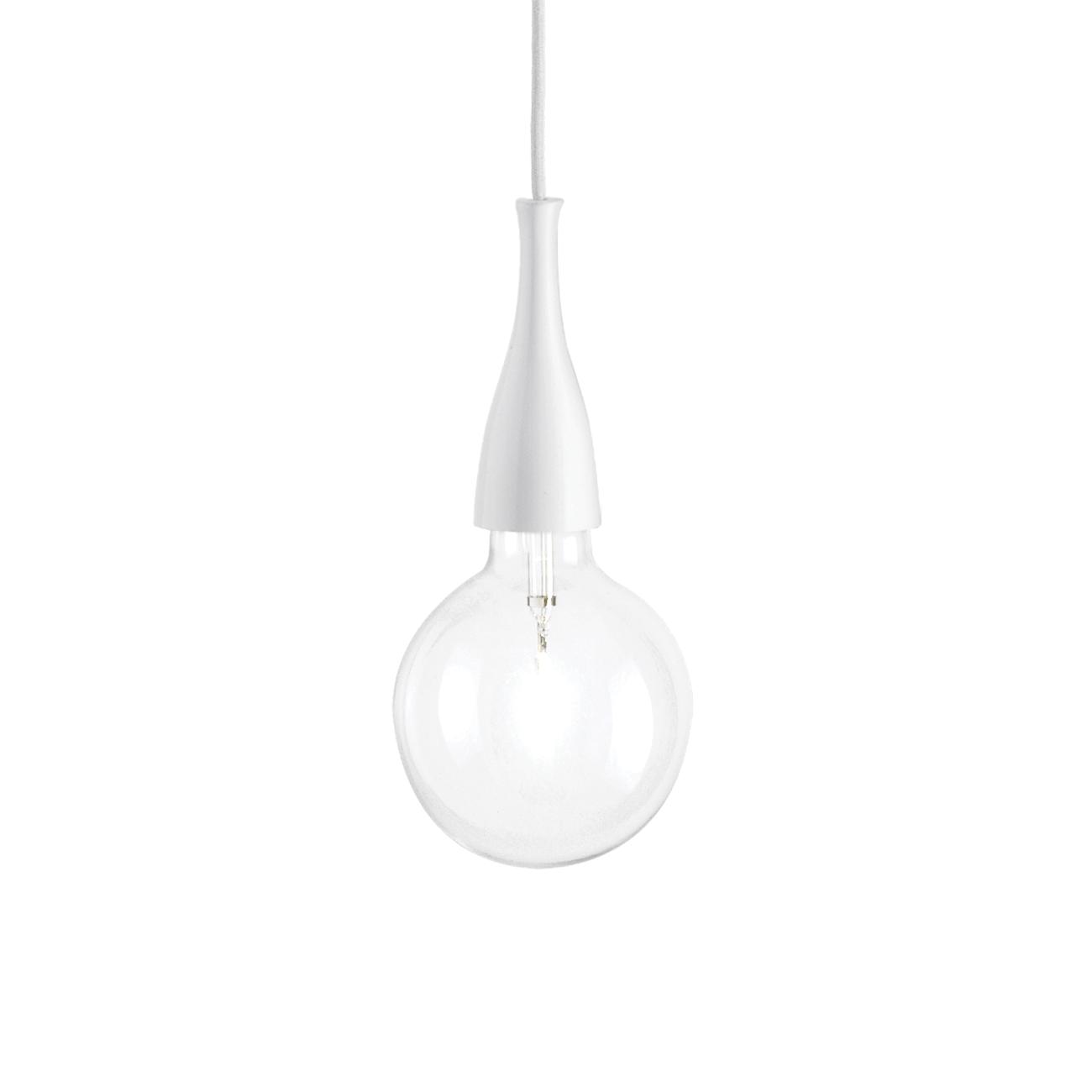 IDEAL LUX 009360 závěsné svítidlo Minimal SP1 Bianco 1x70W E27