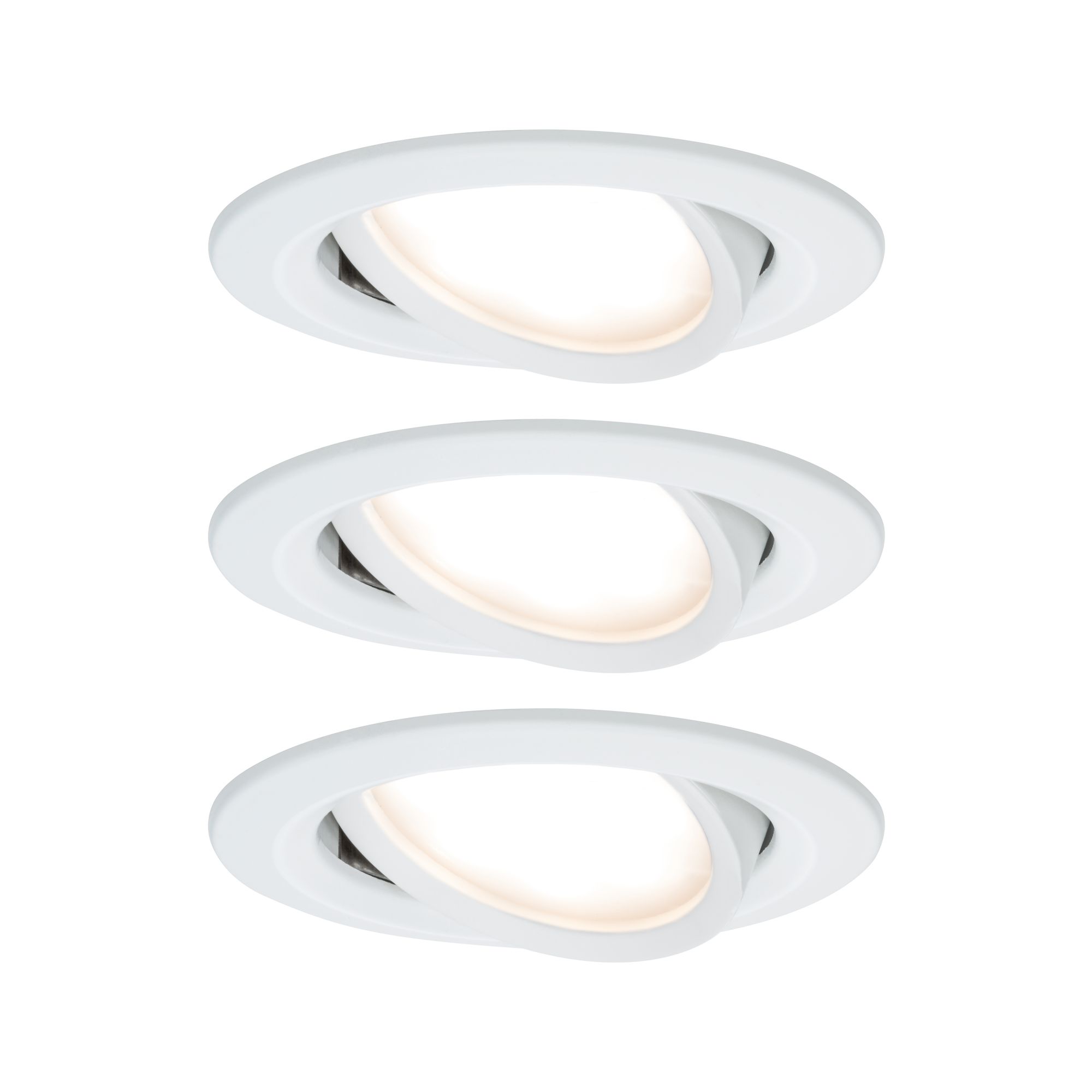 PAULMANN - Vestavné svítidlo LED Nova kruhové 3x6,5W bílá mat nastavitelné 3-krokové-stmívatelné, P 93485