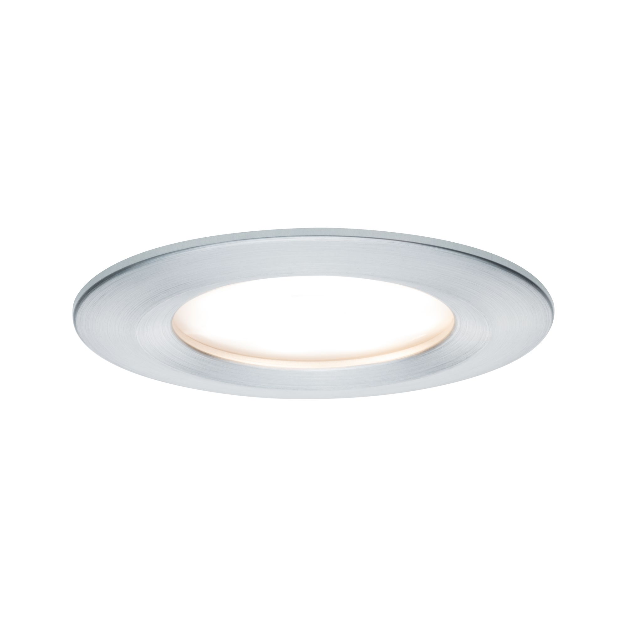 PAULMANN - Vestavné svítidlo LED Nova kruhové 1x6,5W hliník broušený nevýklopné 3-krokové-stmívatelné, P 93497