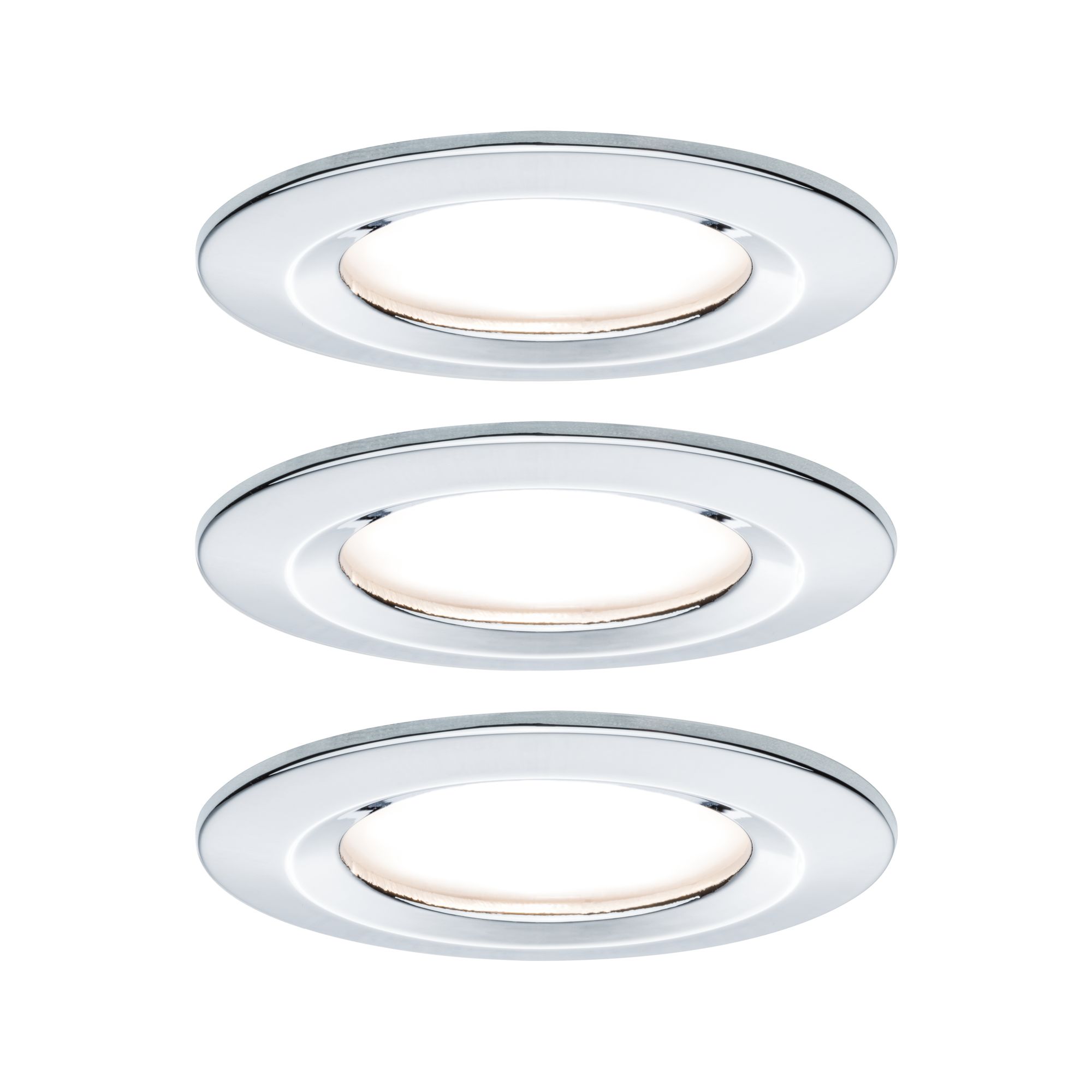 PAULMANN - Vestavné svítidlo LED Nova kruhové 3x6,5W chrom nevýklopné 3-krokové-stmívatelné, P 93499