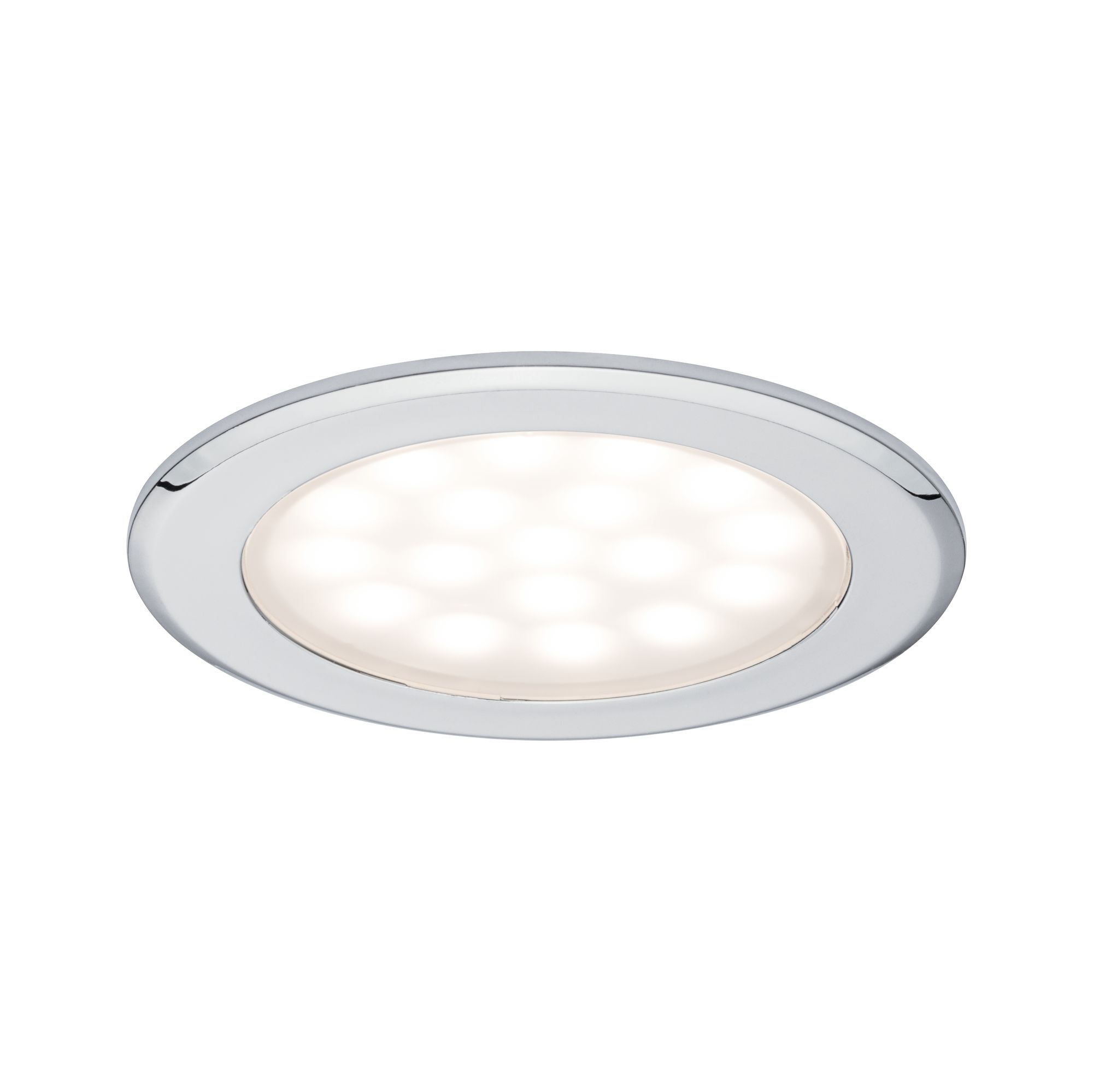 PAULMANN - LED nábytkové vestavné svítidlo kruhové 2ks sada 2x2,5W chrom, P 99920