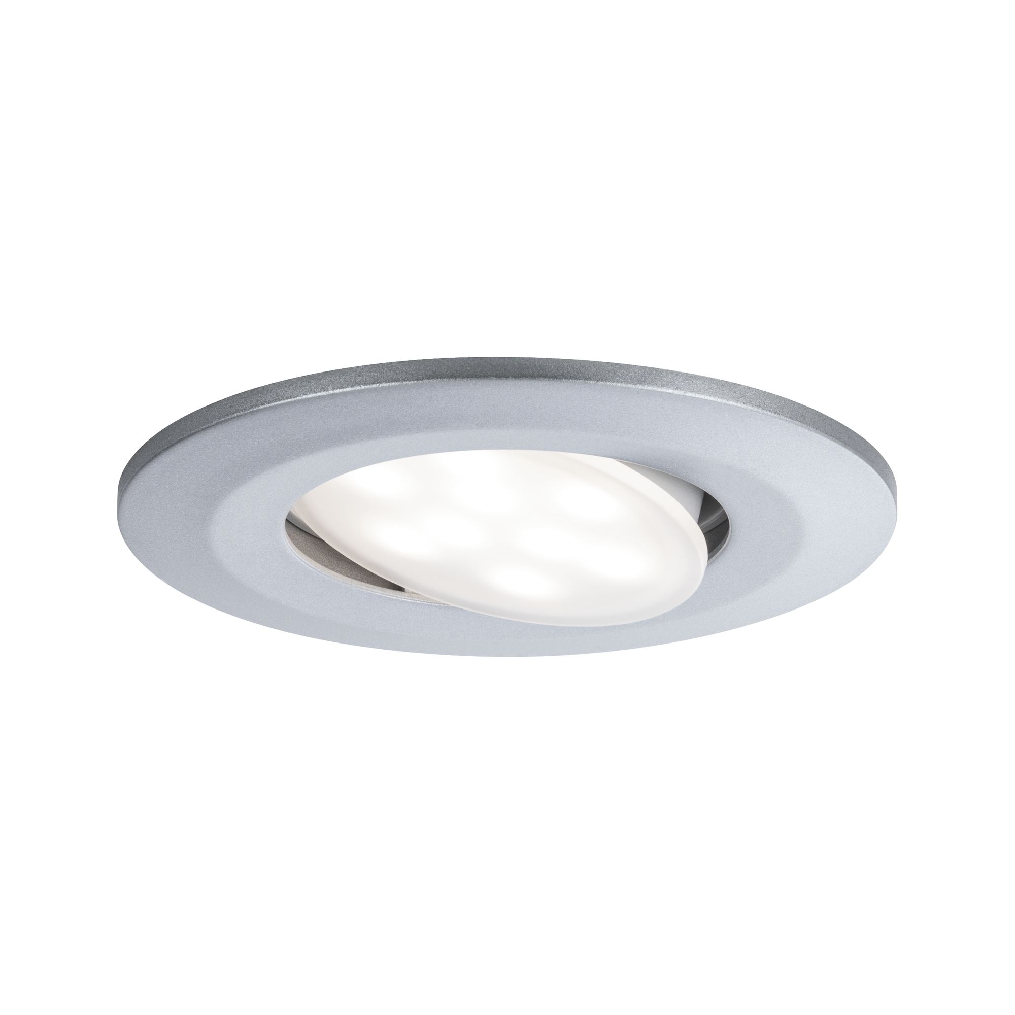 PAULMANN - Vestavné svítidlo LED Calla kruhové 1x6W matný chrom výklopné, P 99928