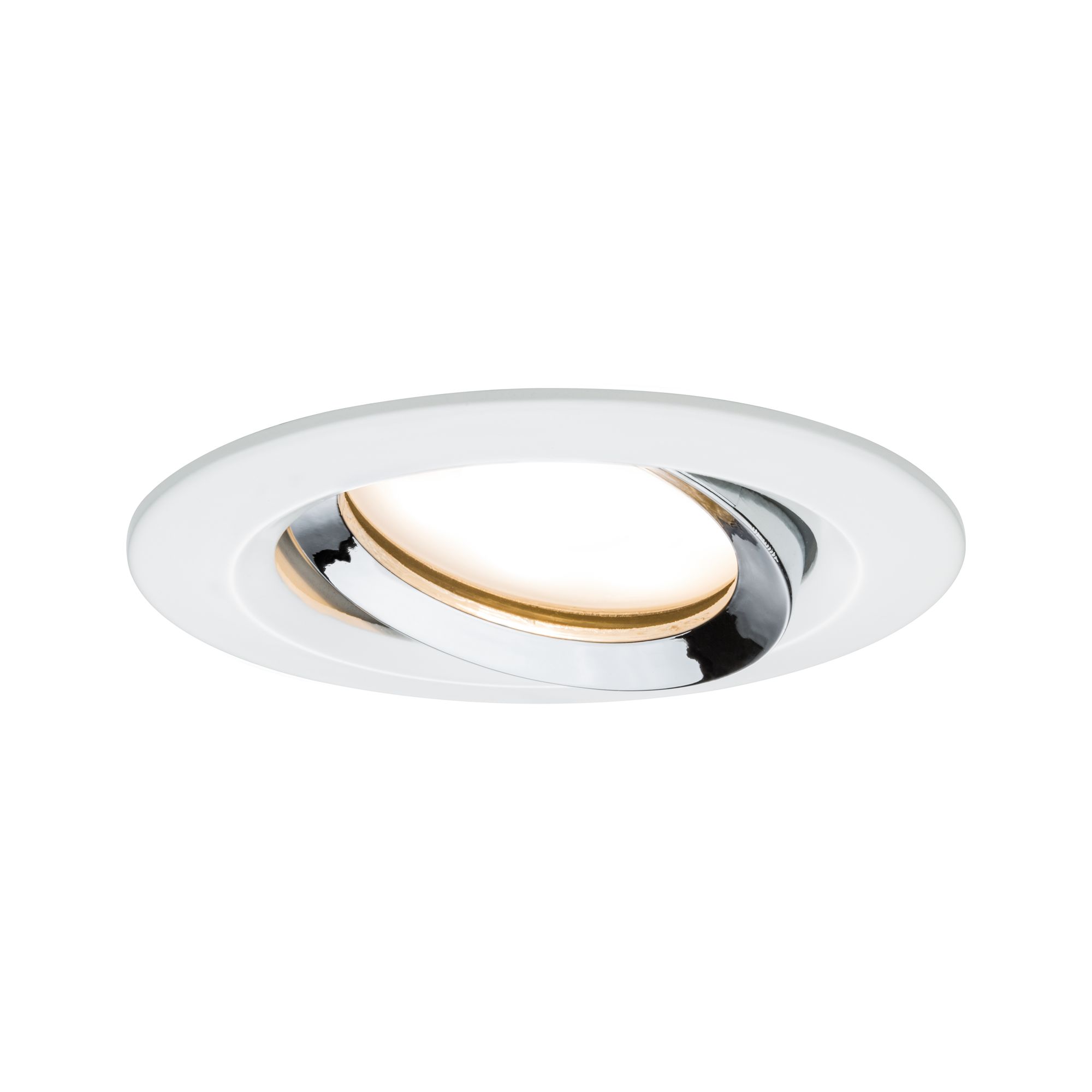PAULMANN - Vestavné svítidlo LED Nova Plus kruhové 1x6,8W bílá mat chrom výklopné stmívatelné