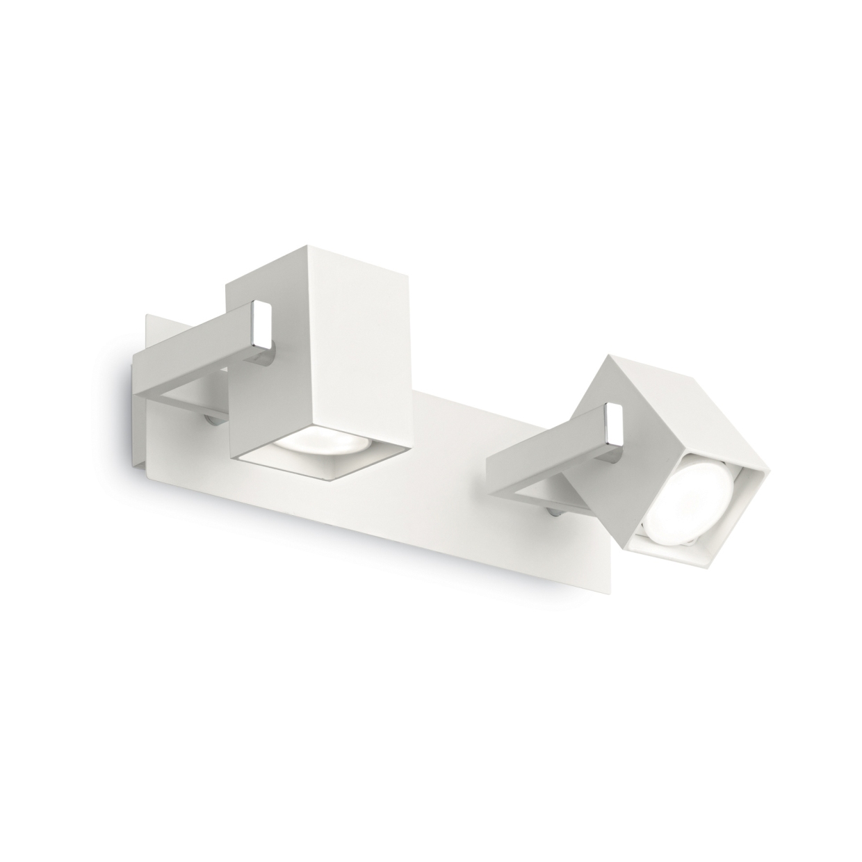 IDEAL LUX - Bodové stropní a nástěnné svítidlo Mouse AP2 nero 156705 2x50W černé Barva: bílá