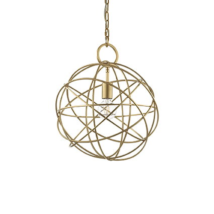 IDEAL LUX - Závěsné svítidlo Konse SP1 oro 155968 zlaté 40cm