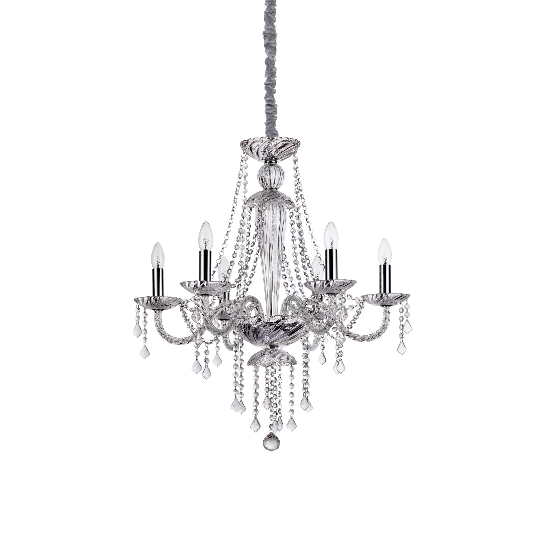 Ideal Lux Závěsný křišťálový lustr Amadeus SP6 168753 67cm