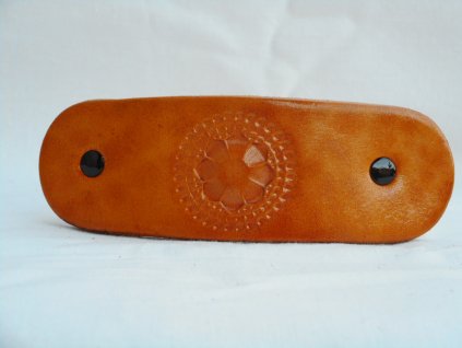 Kožená spona do vlasů č.17