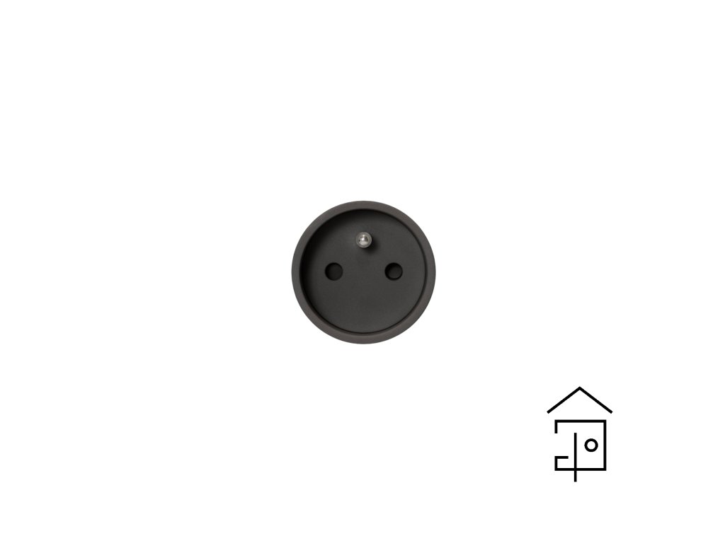 rond | Unifit steckdose type E, Ø45 hardwired