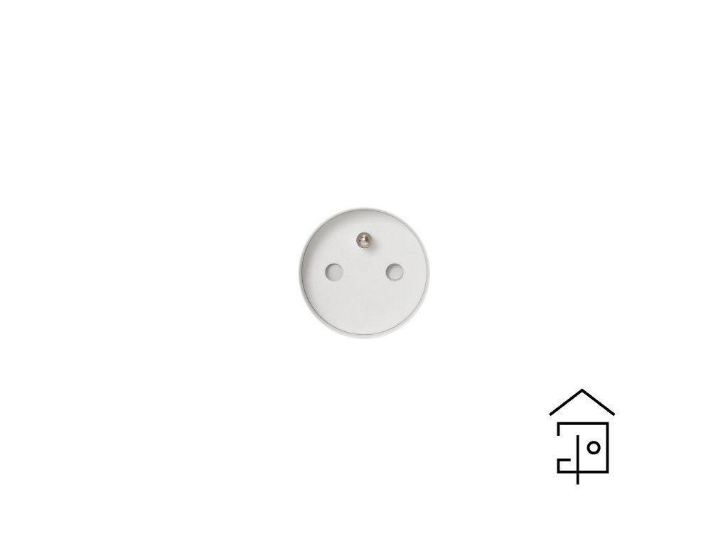 rond 3.0 | Steckdose type E mit Erdungsstift (fuer Nutzung in CZ/BE/FR) - trimless