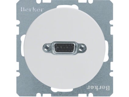 VGA socket outlet screw-in lift terminals Berker R.1/R.3/R.8