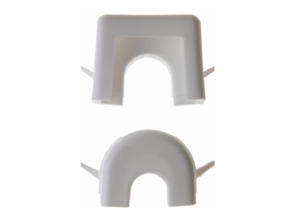 Wire and duct entry Surface-mounted accessories, polar white