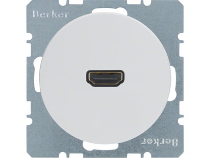 High definition socket outlet with 90° plug connection Berker R.1/R.3/R.8
