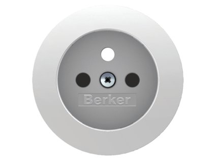 Centrální díl pro zásuvku se zemnícím kolíkem s ochrannou proti dotyku, Berker R.1/R.3/R.8