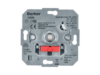 Rotary dimmer (R, LED) with soft-lock, Light control