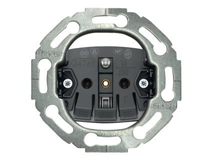 Socket outlet device with grounding pin, 16 A, 250 V~, screwless terminals, round series, one.platform
