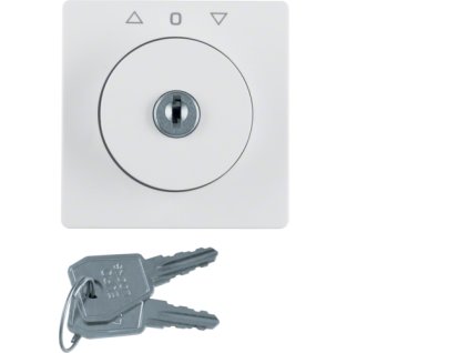 Centre plate with lock and push lock function for switch for blinds Berker Q.1/Q.3/Q.7/Q.9