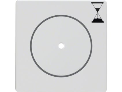 Centre plate for time relay insert Push-button with clear lens, Berker Q.x
