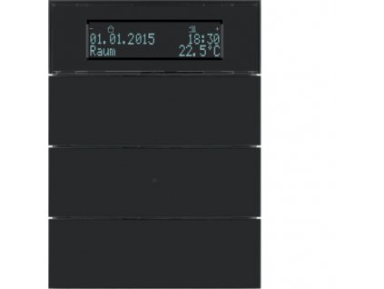 B.IQ Push Button Stat 3G Glass Black