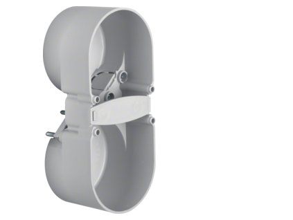 Box, 2-fold with double strain relief, 109x49, depth 37 mm, built-in, Integro instruments, grey