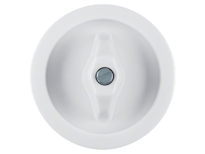 Centre plate with toggle, Serie 1930/serie Glas, polar white glossy