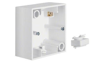 Surface-mounted housing, Berker S.1, polar white glossy