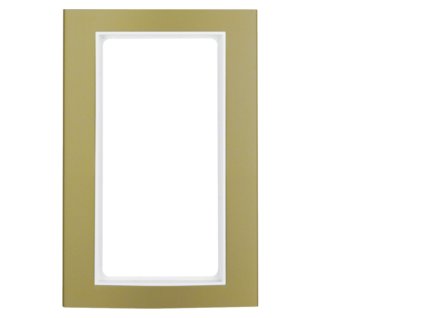 Frame with large cut-out Berker B.3, alu, gold/white