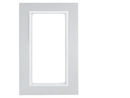 Frame with large cut-out Berker B.7, alu, white