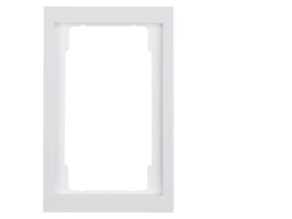Frame with large cut-out Berker K.1, white, glossy
