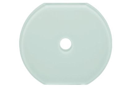 Deska krycí skleněná (prostřední díl), Serie Glas, sklo, bílá