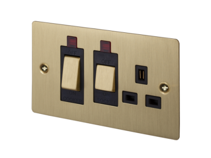 UK cooker control unit brass