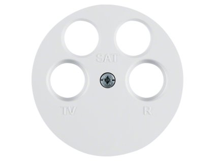 Centre plate for aerial socket 4hole (Ankaro) Berker R.1/R.3/R.classic