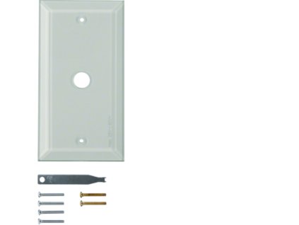 BERKER 1311  Glass-Abdeckplatte 1fach mit Facette, klar glaenzend