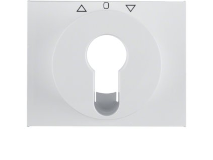 Centre plate for key push-button for blinds/key switch Berker K.1/K.5
