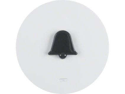 Rocker for accessible construction with tactile symbol for bell, with clear lens Berker R.1/R.3/R.8