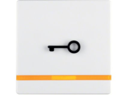 Rocker for accessible construction with tactile symbol for key, with clear lens Berker Q.1/Q.3/Q.7/Q.9