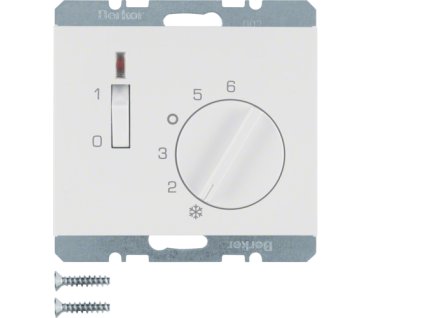 Termostat s rozpínacím kontaktem a centrálním  dílem 24V AC/DC Berker K.1/K.5