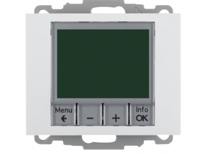 Digitální termostat s nastavením času a centrálním dílem, Berker K.1/K.5