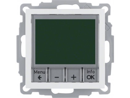Digitální termostat s nastavením času a centrálním dílem, Berker S.1/B.3/B.7