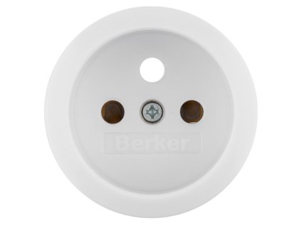 Centre plate for socket outlet with grounding pin and cover plates, serie 1930