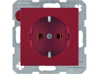 SCHUKO socket outlet,  screw-in lift terminals Berker S.1/B.3/B.7